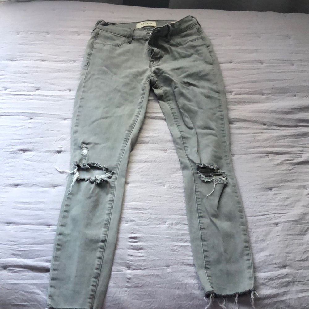 ligh grey ankle jeans